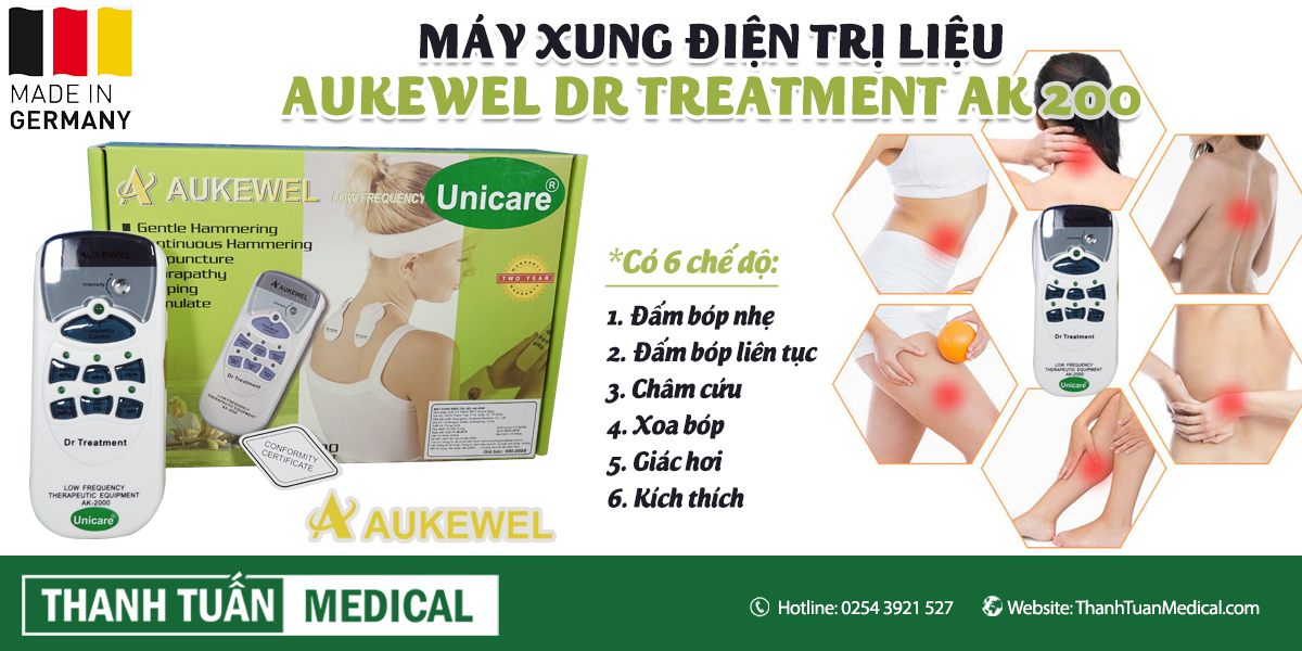 Máy xung điện trị liệu Aukewel Dr Treatment AK 2000
